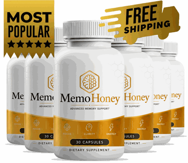 6 bottles of MemoHoney in the 180-day pack